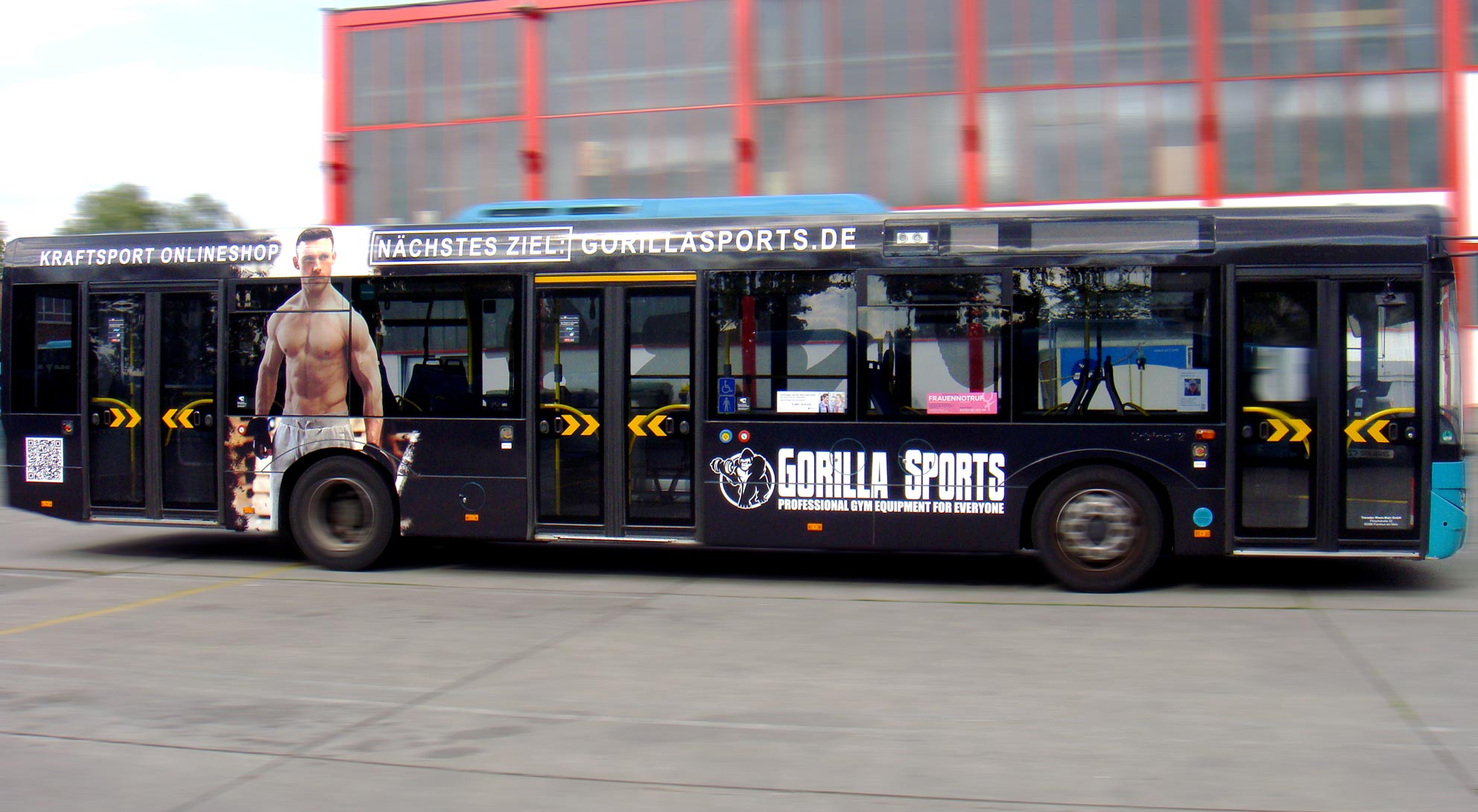 Buswerbung - GorillaSports - Einstiegseite