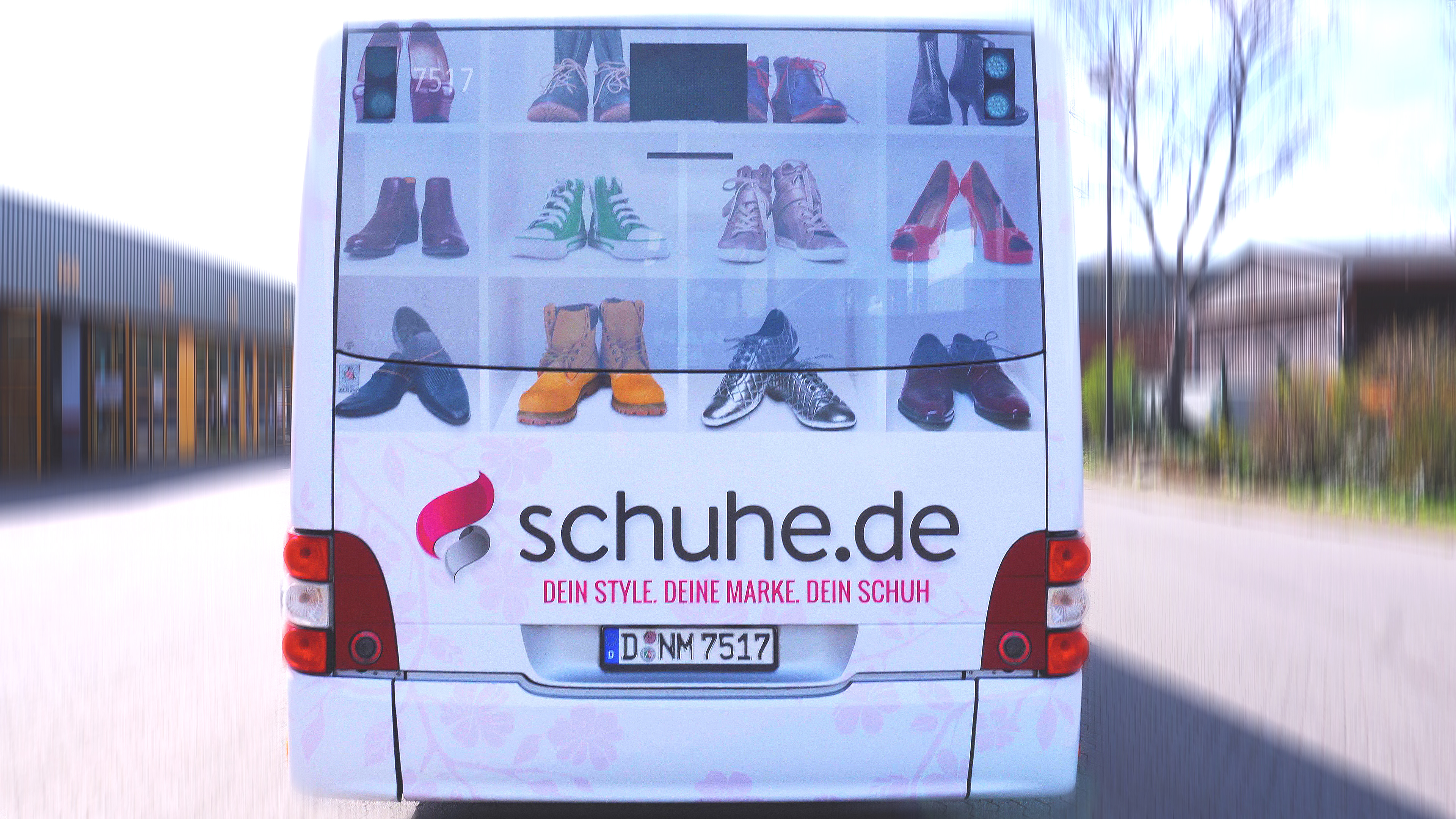 Buswerbung - Schuhe.de - Heck