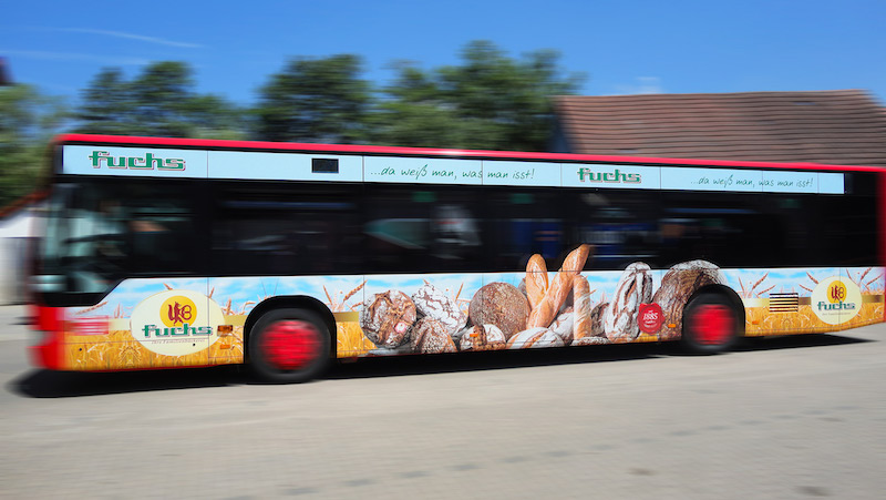 Buswerbung in Schweinfurt & Bayreuth - Bäckerei Fuchs