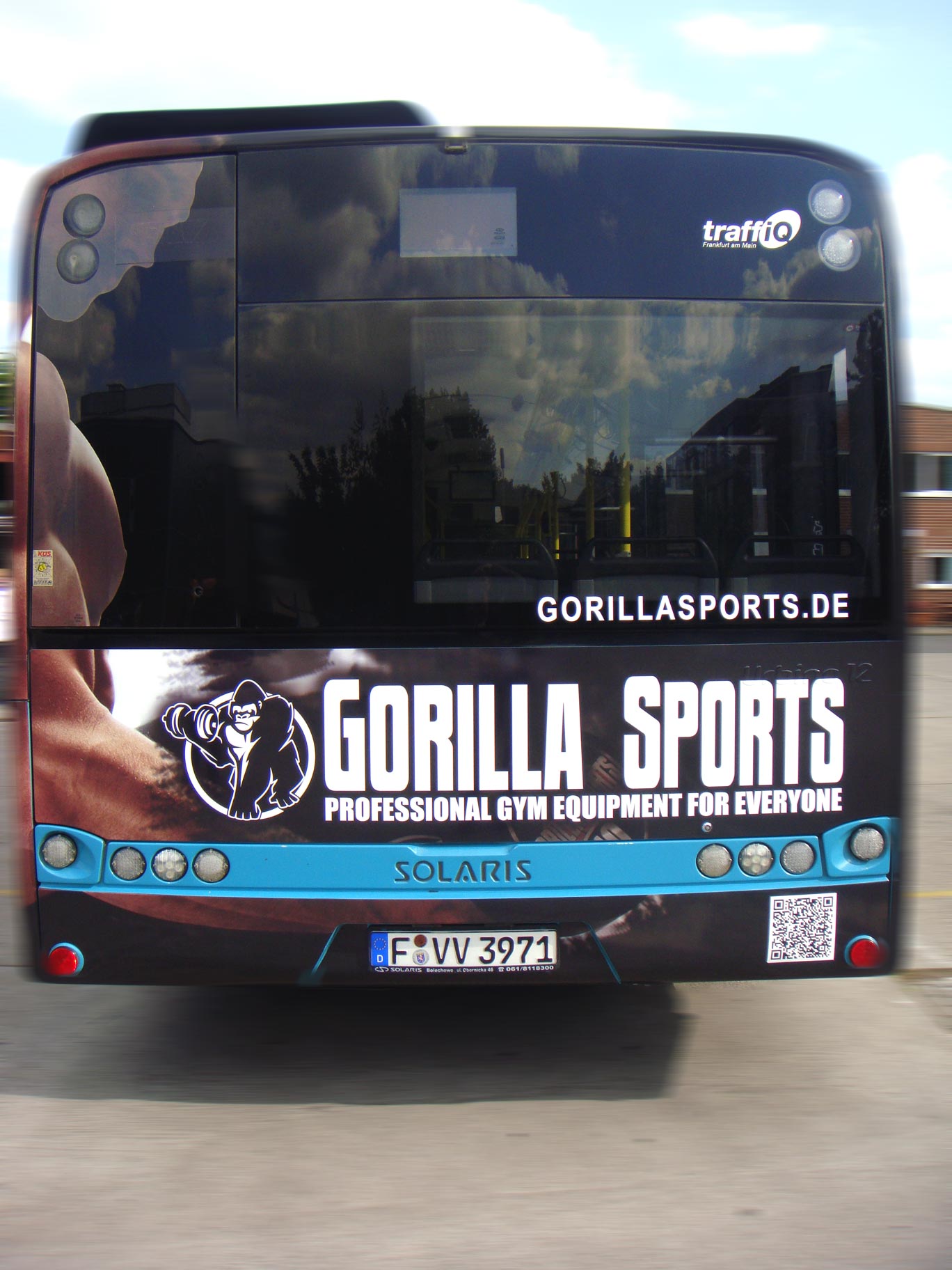 Buswerbung - GorillaSports - Heck