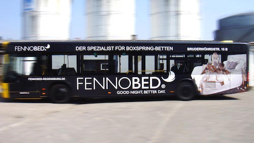 Buswerbung in Regensburg • Fennobed