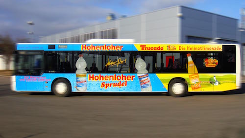Buswerbung in Schwäbisch Hall • Frucade